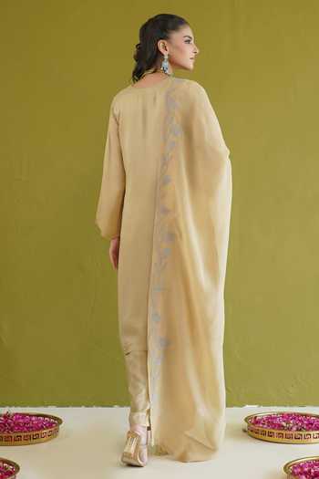 Masoomm Floral Embroidered Straight Kurta Set