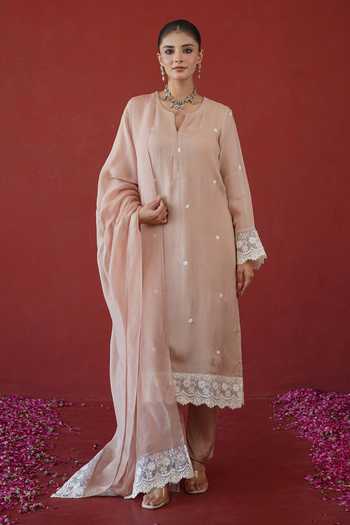Masoomm Embroidered Silk Kurta Set