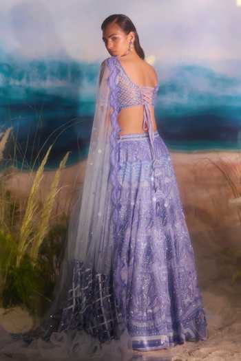 Tuhina Srivastava Seahorse Motifs Lehenga Set 