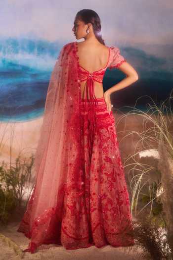 Tuhina Srivastava Humbird Embroidered Lehenga Set 
