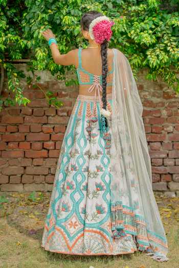 Tuhina Srivastava Neel Kanth Embroidered Lehenga Set 