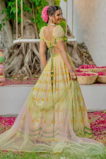 Tuhina Srivastava Bulbul Mirrorwork Lehenga Set 
