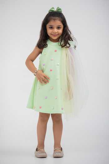 Lil Angels Heart Embellished Dress 
