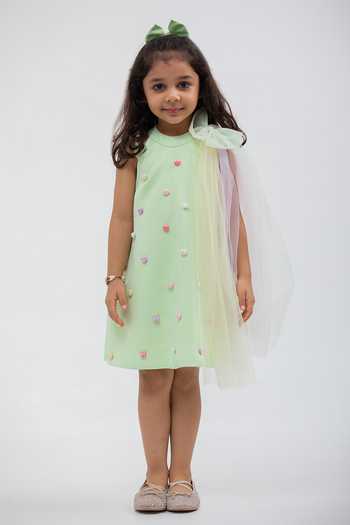 Lil Angels Heart Embellished Dress 