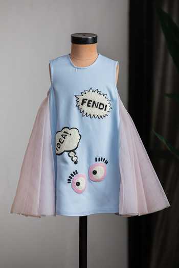 Lil Angels Patchwork Embroidered Dress 