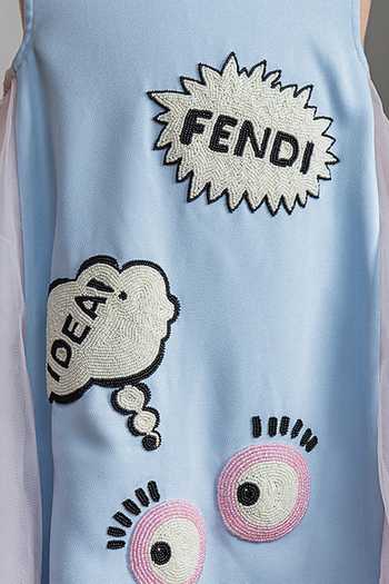 Buy_Lil Angels_Blue Crepe Patchwork Embroidered Dress _Online_at_Aza_Fashions