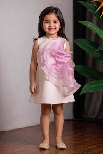 Lil Angels Organza Ruffle Dress 