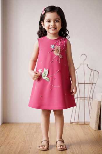 Lil Angels Embellished A-Line Dress 