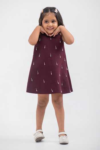 Lil Angels Halter Neck Embellished Dress 