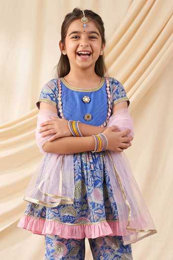 Petite Pomme Printed A-Line Kurta Set 