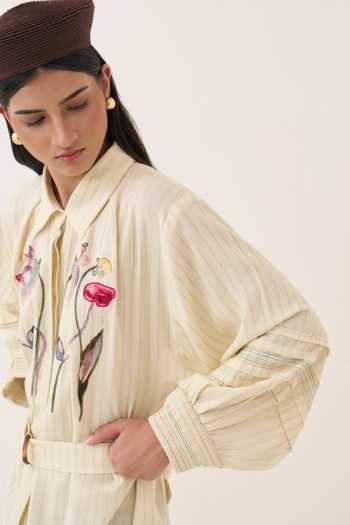 Buy Ofrida Ivory Lehar Hand Painted Belt Buy_Ofrida_Ivory Lehar Hand Painted Belt