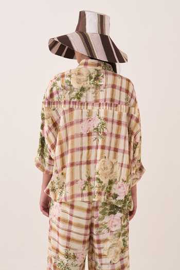 Ofrida Jaali Rose Pintuck Shirt 