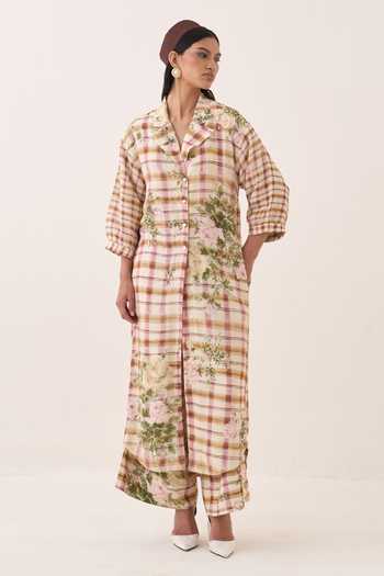 Ofrida Jaali Rose Trench Jacket 