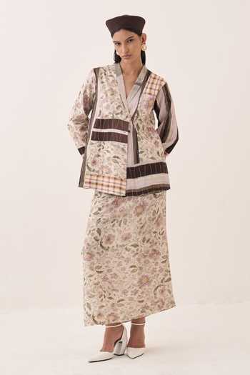 Ofrida Gulzar Printed Midi Skirt 
