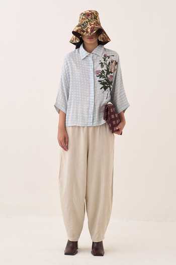 Buy Ofrida Ivory Cotton Anti Fit Online at Aza Fashions Buy_Ofrida_Ivory Cotton Anti Fit _Online_at_Aza_Fashions