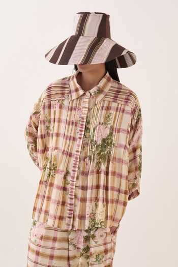 Ofrida Jaali Rose Pintuck Shirt 