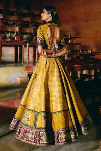 Aditi Gupta Shubh Aarambh Yellow Lehenga Set 