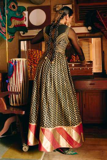 Aditi Gupta Chandrika Embroidered Jacket With Anarkali 