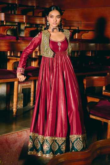 Aditi Gupta Samarpana Embroidered Jacket & Anarkali Set 