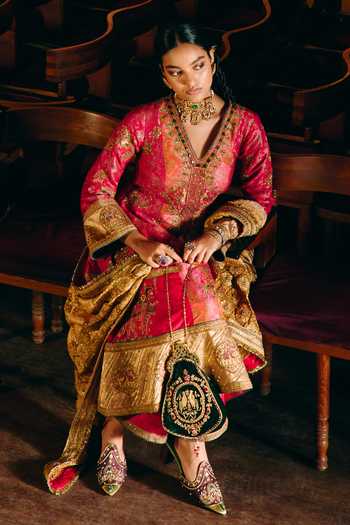 Aditi Gupta Gulbahar Embroidered Anarkali Set 