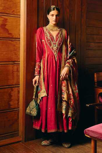 Aditi Gupta Dhenu Embroidered Anarkali Set 