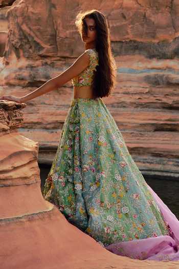 Anushree Reddy Utsa Embroidered Bridal Lehenga Set 