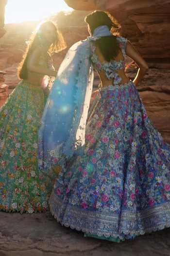 Buy Anushree Reddy Blue Organza Sweetheart Neck Utsa Embroidered Bridal Lehenga Set Online at Aza Fashions Buy_Anushree Reddy_Blue Organza Sweetheart Neck Utsa Embroidered Bridal Lehenga Set _Online_at_Aza_Fashions