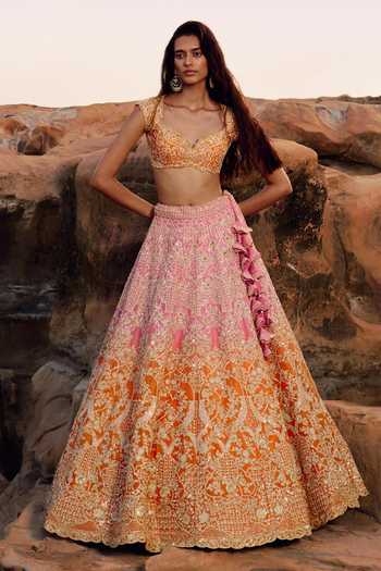 Anushree Reddy Ritie Embroidered Bridal Lehenga Set