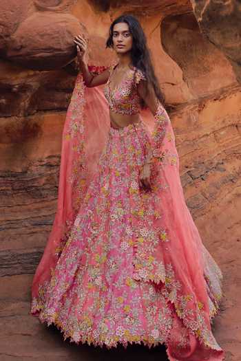 Anushree Reddy Utsa Embroidered Bridal Lehenga Set