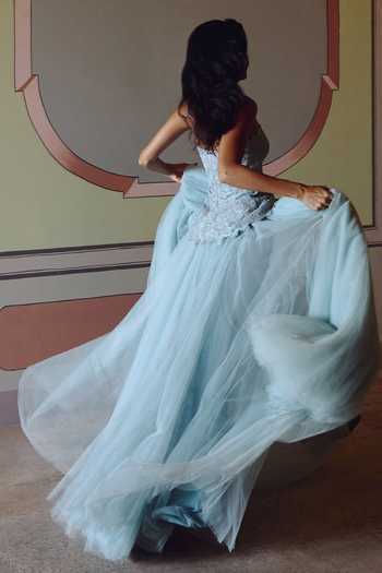 Anushree Reddy Cutwork Top & Flared Skirt Set