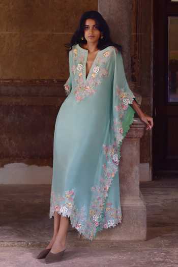 Anushree Reddy Utsa Embroidered Kaftan Set