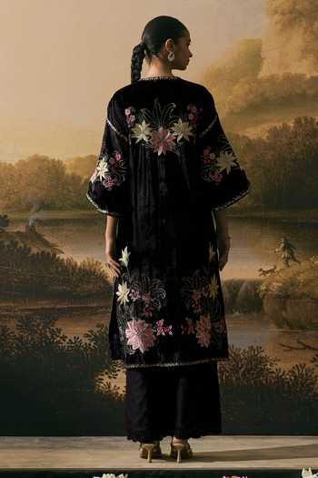 Chandrima Metallic Floral Embellished Jacket