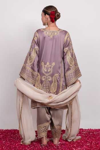 Daljit Sudan Embroidered Pheran Kurta Salwar Set 