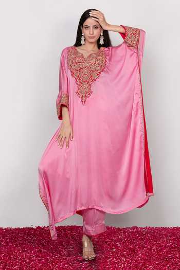 Daljit Sudan Embroidered Kaftan & Pant Set 