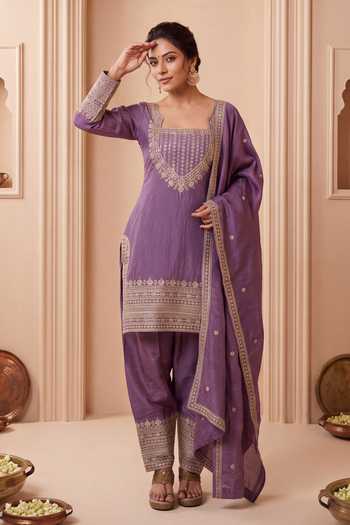 Khwaab By Sanjana Lakhani Embroidered Full Sleeves Kurta Salwar Set 