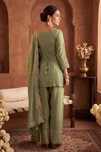 Khwaab By Sanjana Lakhani Scalloped Kurta Salwar Set 