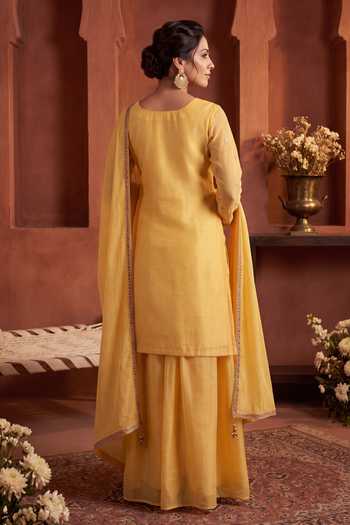 Khwaab By Sanjana Lakhani Embroidered Kurta Sharara Set 
