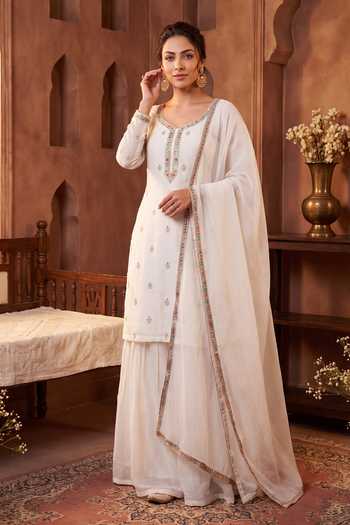 Khwaab By Sanjana Lakhani Full Sleeves Kurta Sharara Set 