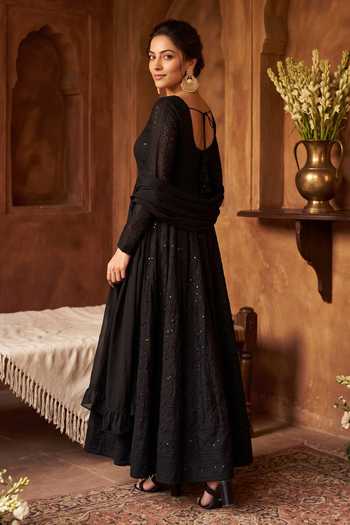 Khwaab By Sanjana Lakhani Embroidered V Neck Anarkali Pant Set 