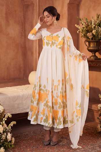 Khwaab By Sanjana Lakhani Floral Pattern Anarkali Set 