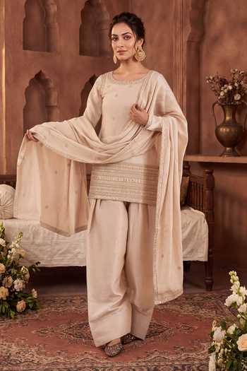 Khwaab By Sanjana Lakhani Hand Embroidered Kurta Salwar Set 