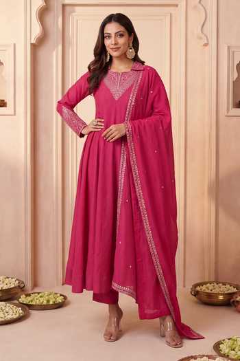 Khwaab By Sanjana Lakhani Hand Embroidered Anarkali Kurta Set 