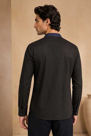 Mayank Modi - Men The Black Sesame Shirt