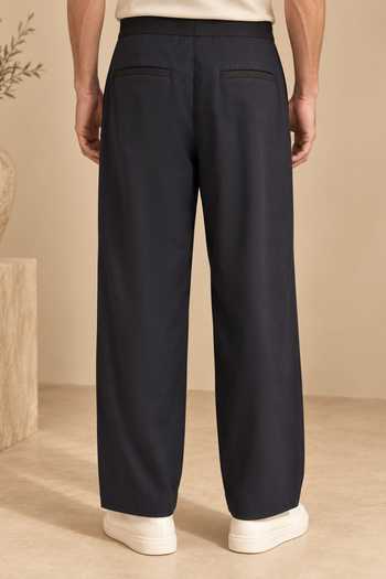 Buy Mayank Modi - Men Black Cotton The Dahlia Trouser Online at Aza Fashions Buy_Mayank Modi - Men_Black Cotton The Dahlia Trouser _Online_at_Aza_Fashions