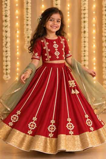 MI Dulce An'Ya Gota Embroidered Lehenga Set