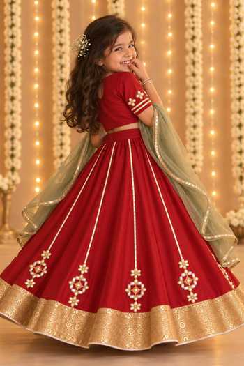 MI Dulce An'Ya Gota Embroidered Lehenga Set