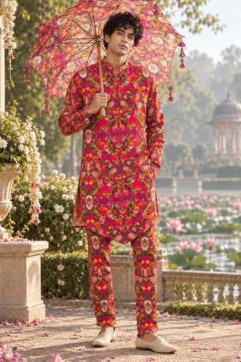 Mr. Ajay Kumar Darsheel Printed Kurta & Pant Co-ord Set