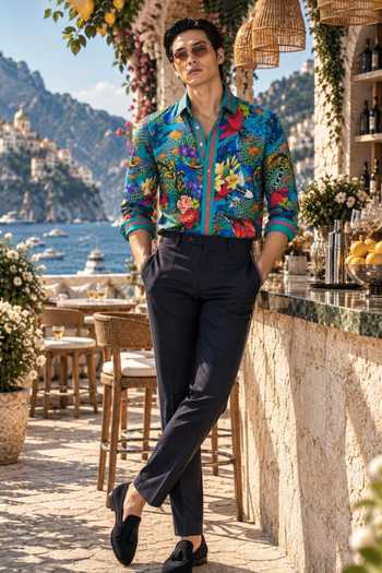 Mr. Ajay Kumar Aquaman Tropical Print Shirt