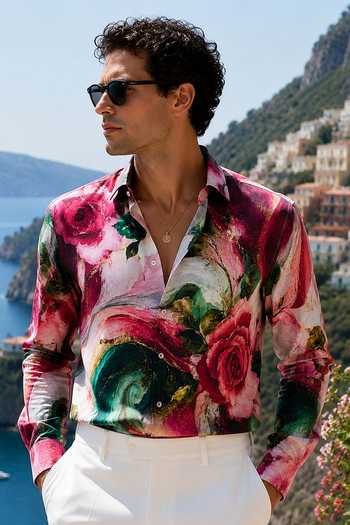 Mr. Ajay Kumar Marble Printed Shirt