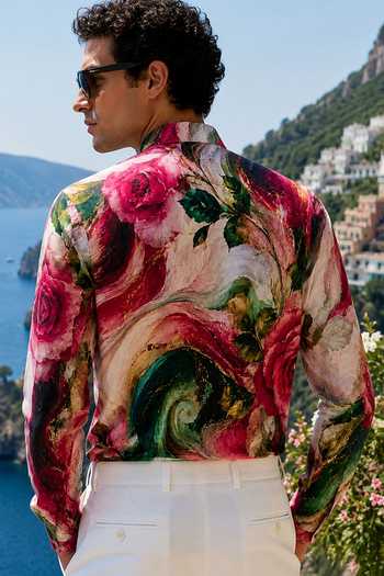 Mr. Ajay Kumar Marble Printed Shirt